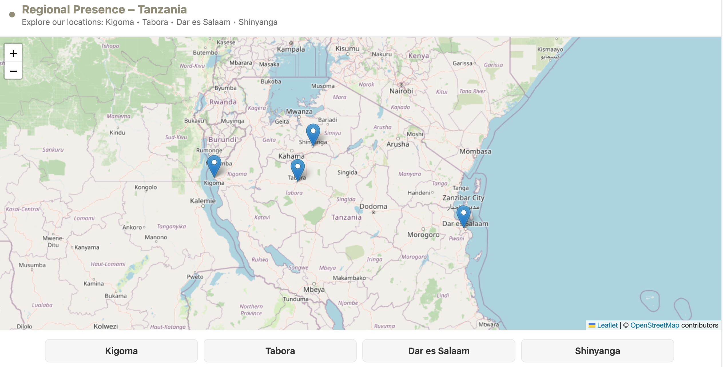 Tanzania Map